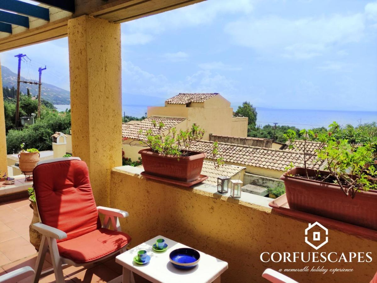 Villa Mira El Mar By Corfuescapes Barbati Exterior foto